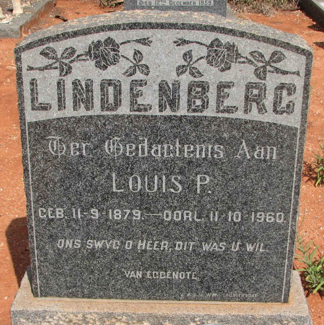 LINDENBERG Louis P. 1879-1960