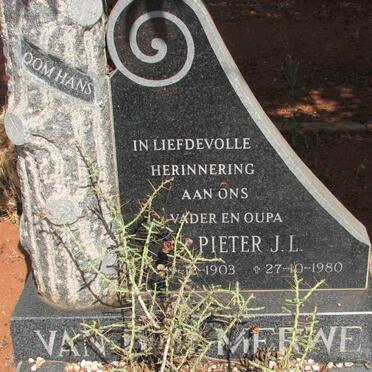 MERWE Pieter J.L., van der 1903-1980