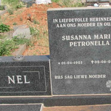 NEL Susanna Maria Petronella 1925-2002