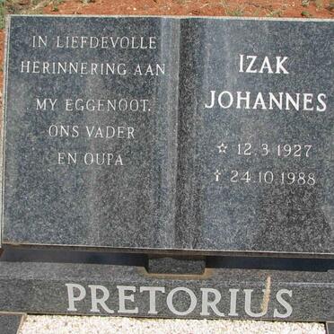 PRETORIUS Izak Johannes 1927-1988