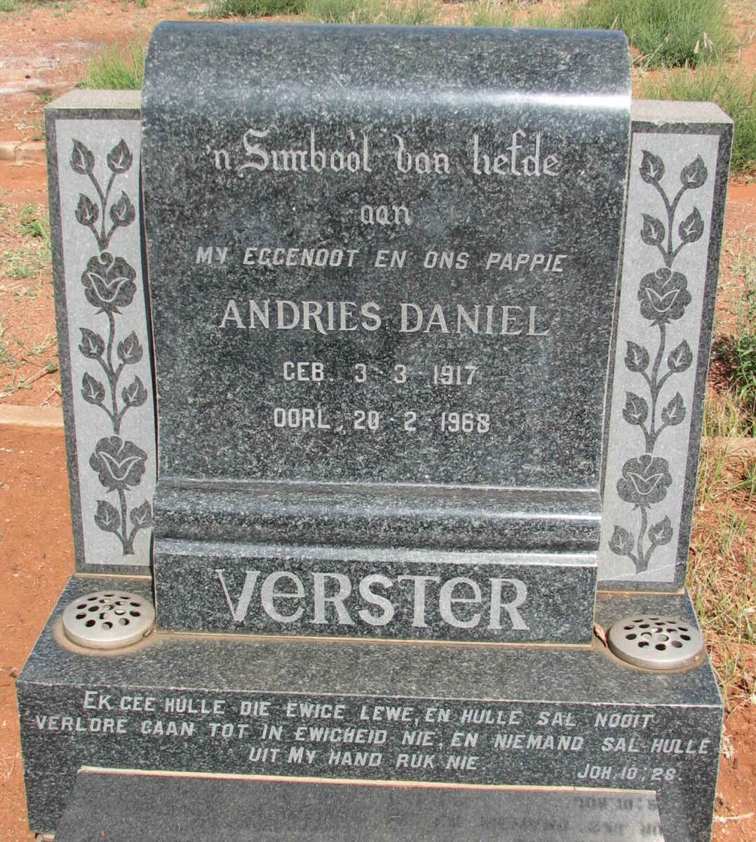 VERSTER Andries Daniel 1917-1968