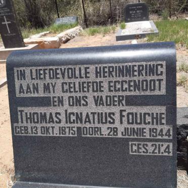 FOUCHE Thomas Ignatius 1875-1944