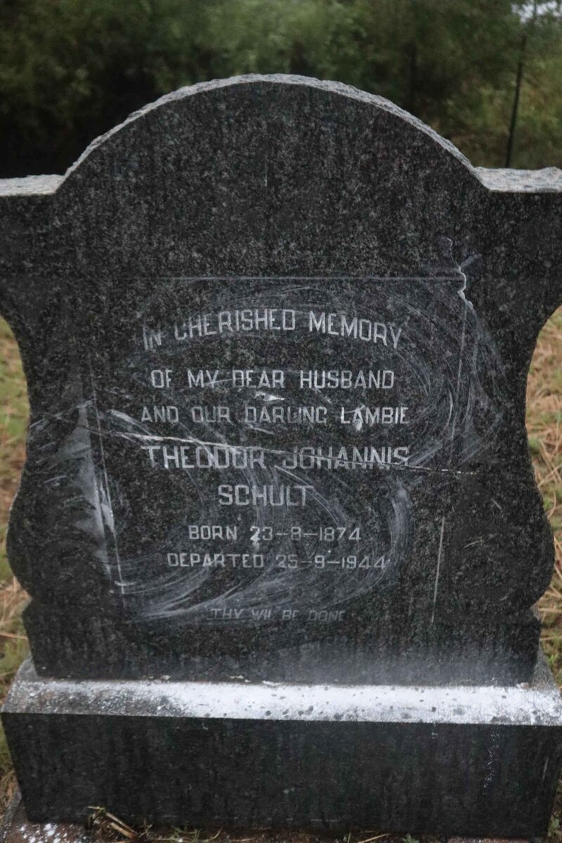 SCHULT Theodor Johannis 1874-1944