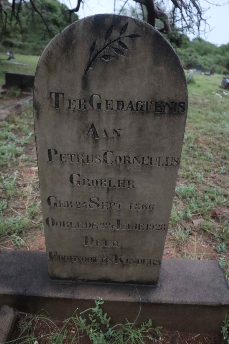 GROBLER Petrus Corneulus 1866-1928