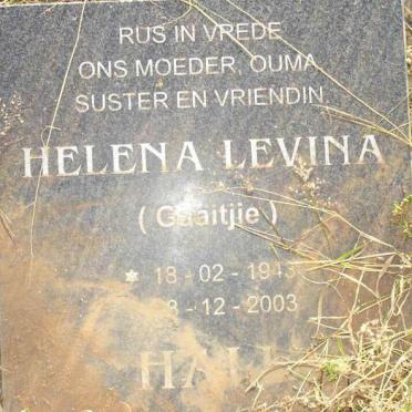 HALL Helena Levina 1943-2003