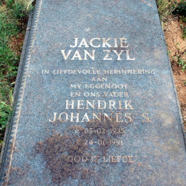 ZYL Hendrik Johannes S., van 1935-1991