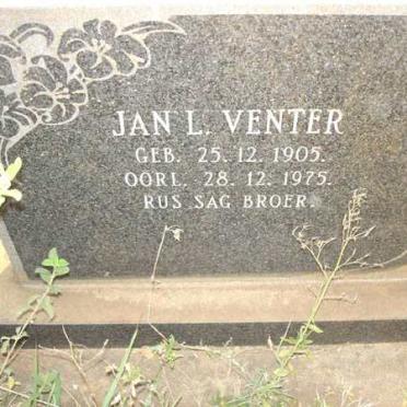 VENTER Jan L. 1905-1975