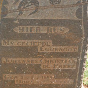 PREEZ Johannes Christian, du 1888-1935