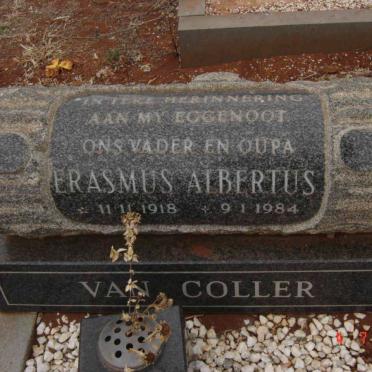 COLLER Erasmus Albertus, van 1918-1984