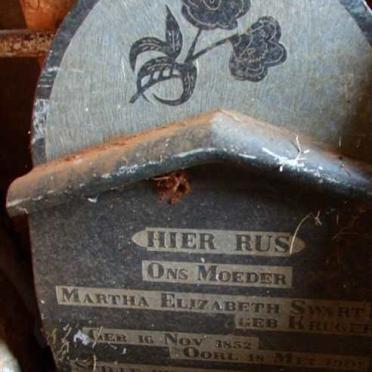 SWART Martha Elizabeth nee KRUGER 1852-1907