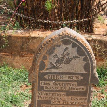 RENSBURG Marthinus Philippus, Jansen van 1928-1928