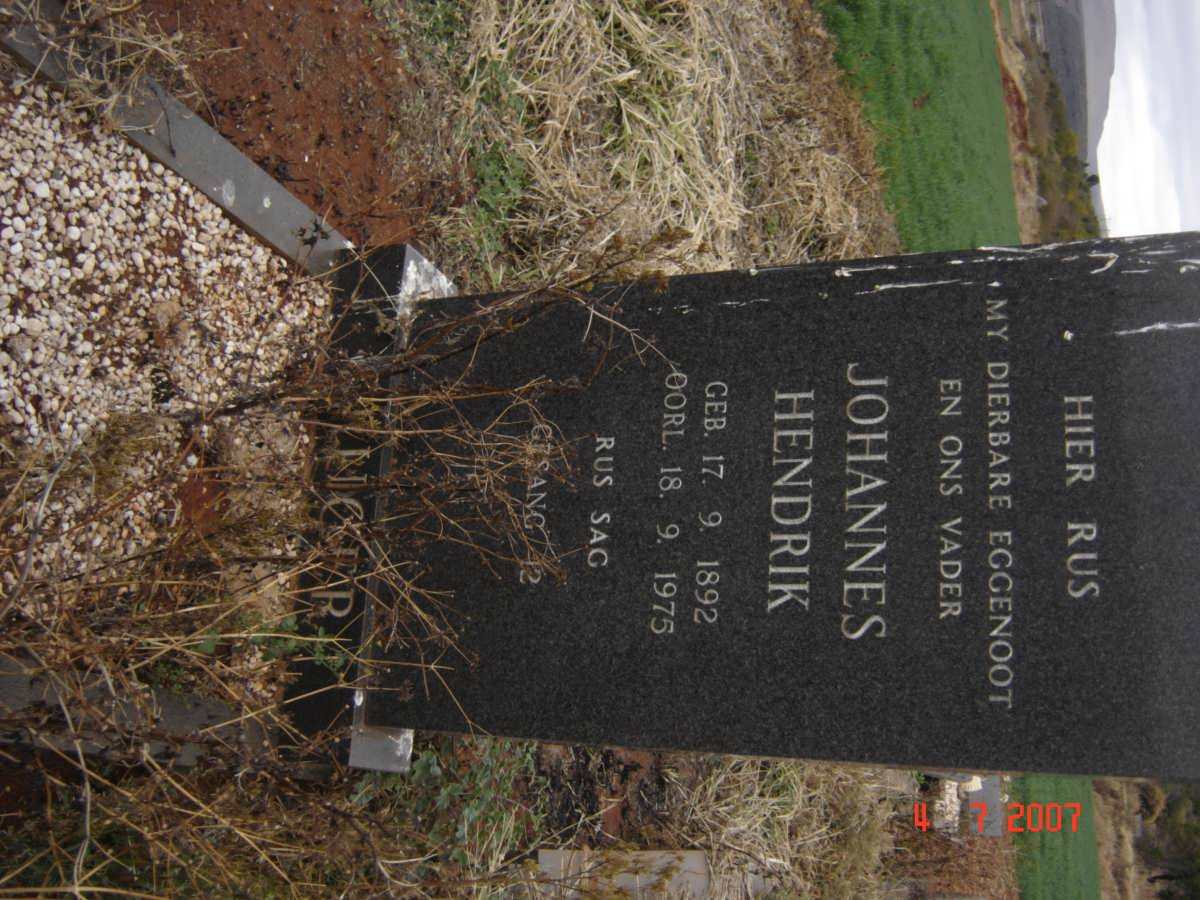 KRUGER Johannes Hendrik 1892-1975