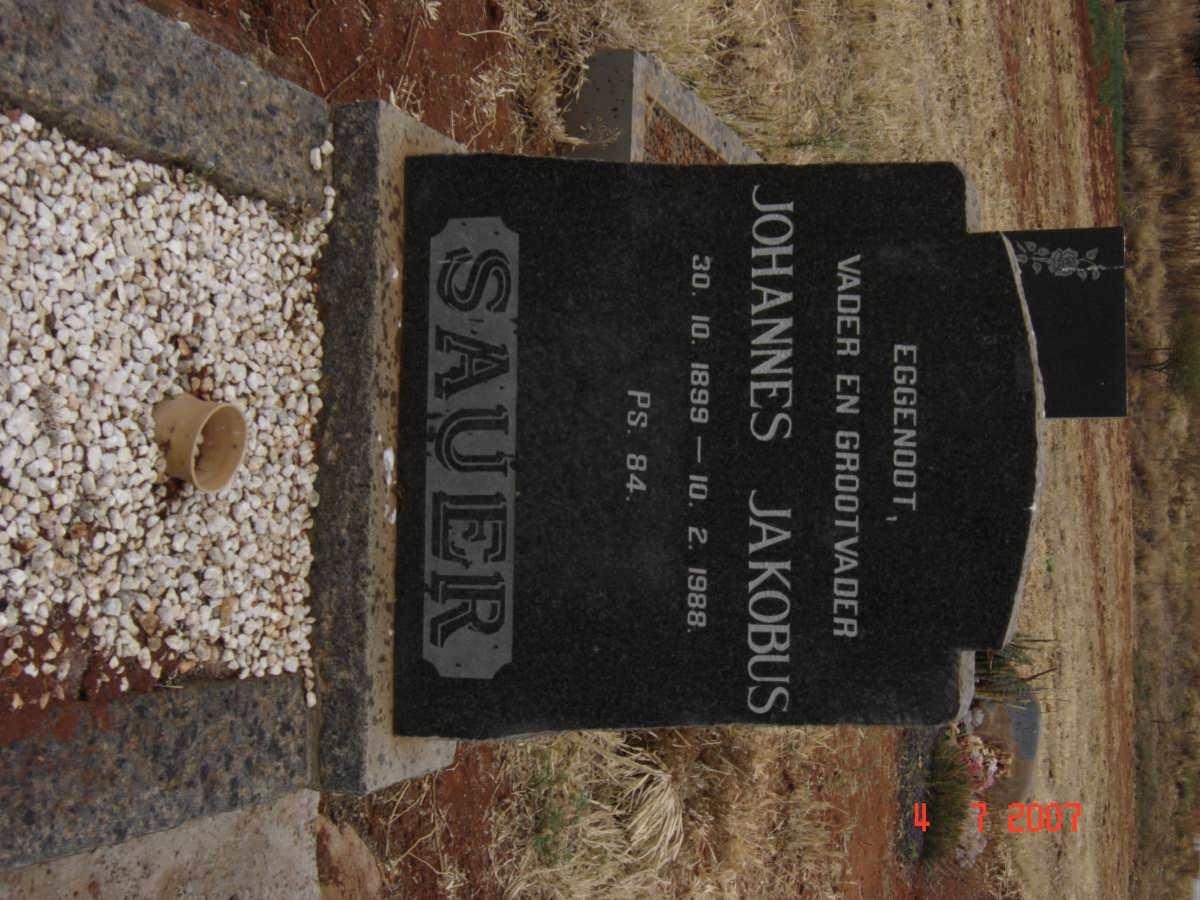 SAUER Johannes Jakobus 1899-1988