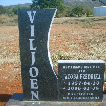 VILJOEN Jacoba Fredrika 1957-2006