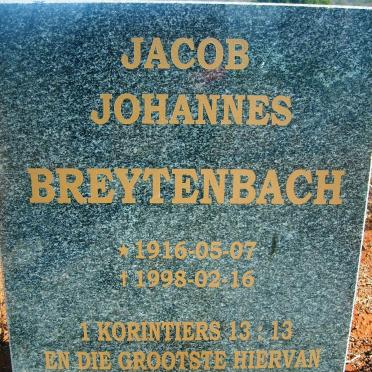 BREYTENBACH Jacob Johannes 1916-1998