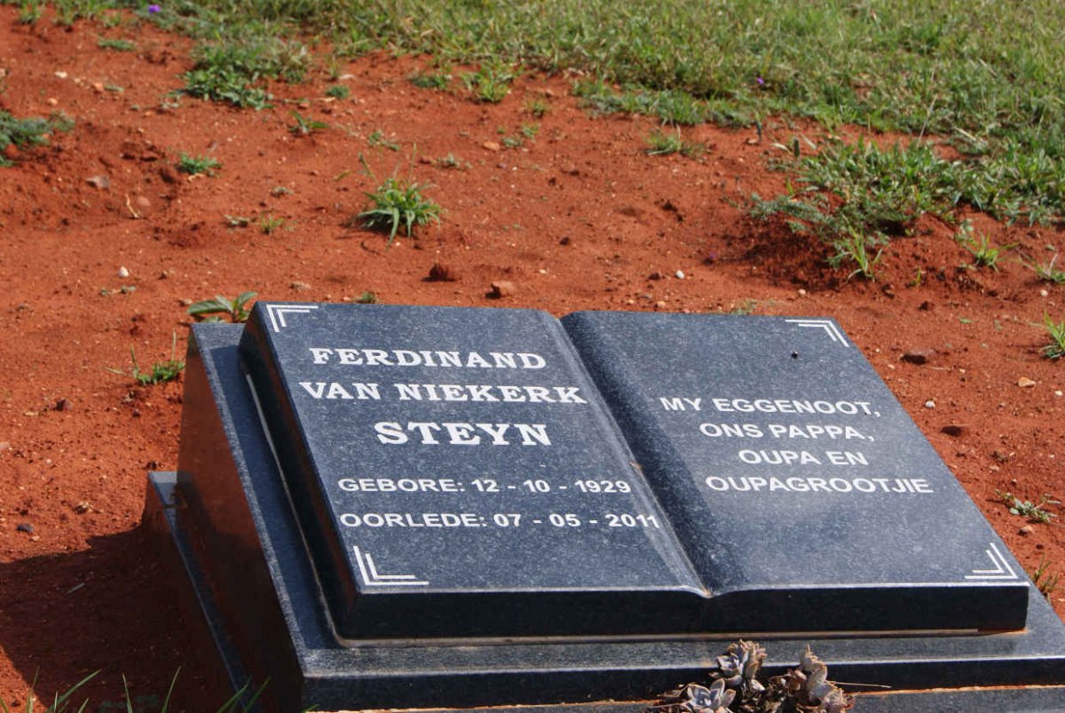 STEYN Ferdinand van Niekerk 1929-2011