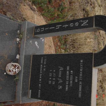 NEETHLING Anna A.S. 1926-1995