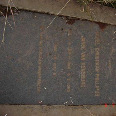 RENSBURG Daniel Christiaan Phillipus, Janse van  1914-1968