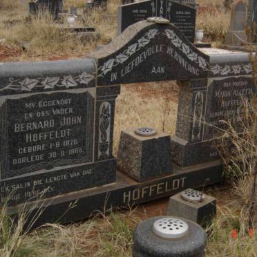 HOFFELDT Bernard John 1876-1965 &amp; Maria Alletta LOOTS 1883-1977