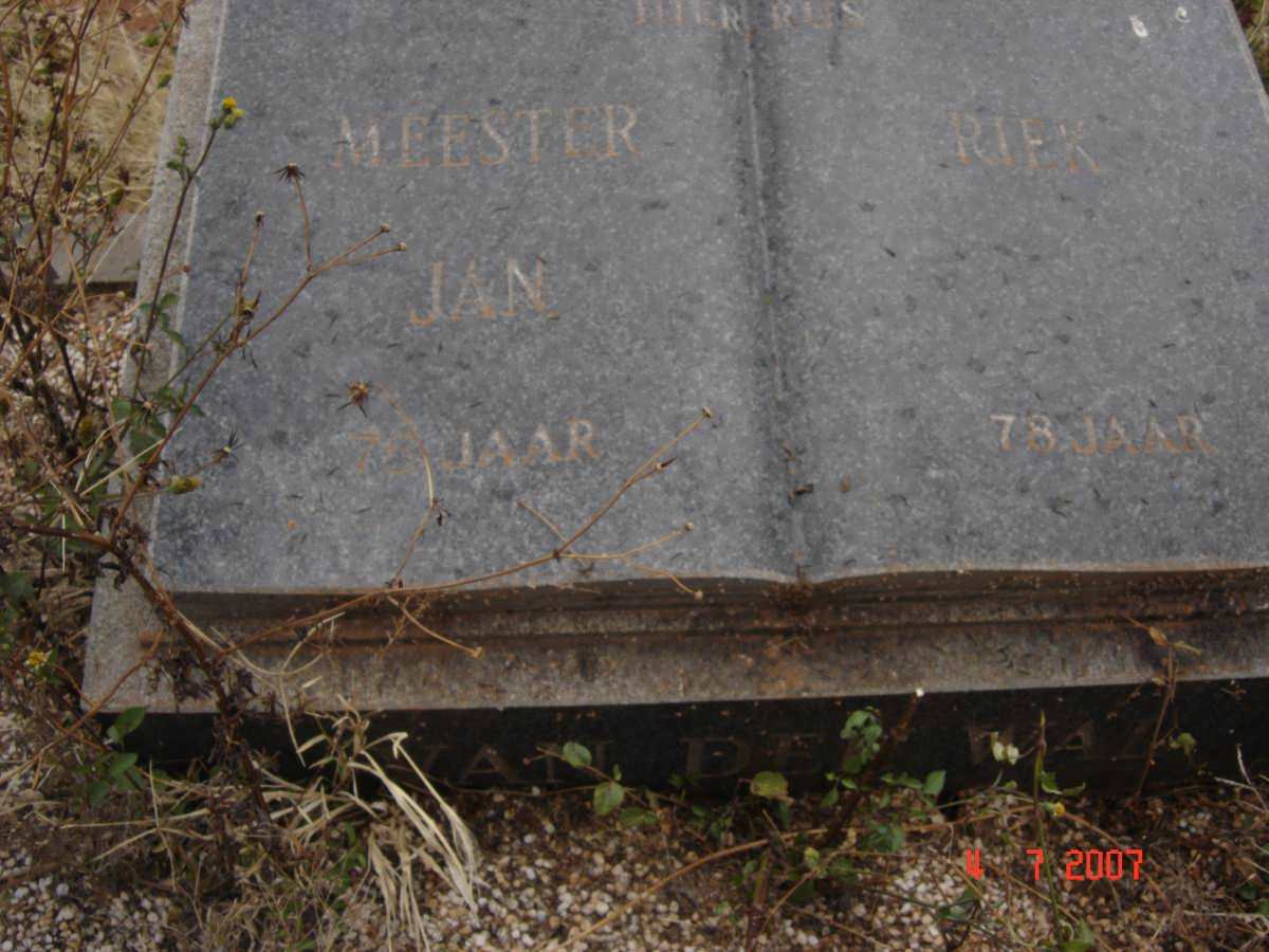 WAL Jan, van der &amp; Riek