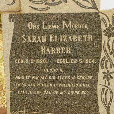 SWART Hans Jacob Bernardus 1872-1933 &amp; Sarah Elizabeth Harber 1880-1964