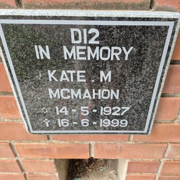 MCMAHON Kate M. 1927-1999