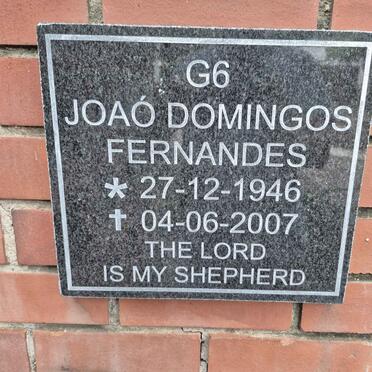 FERNANDES Joao Domingos 1946-2007