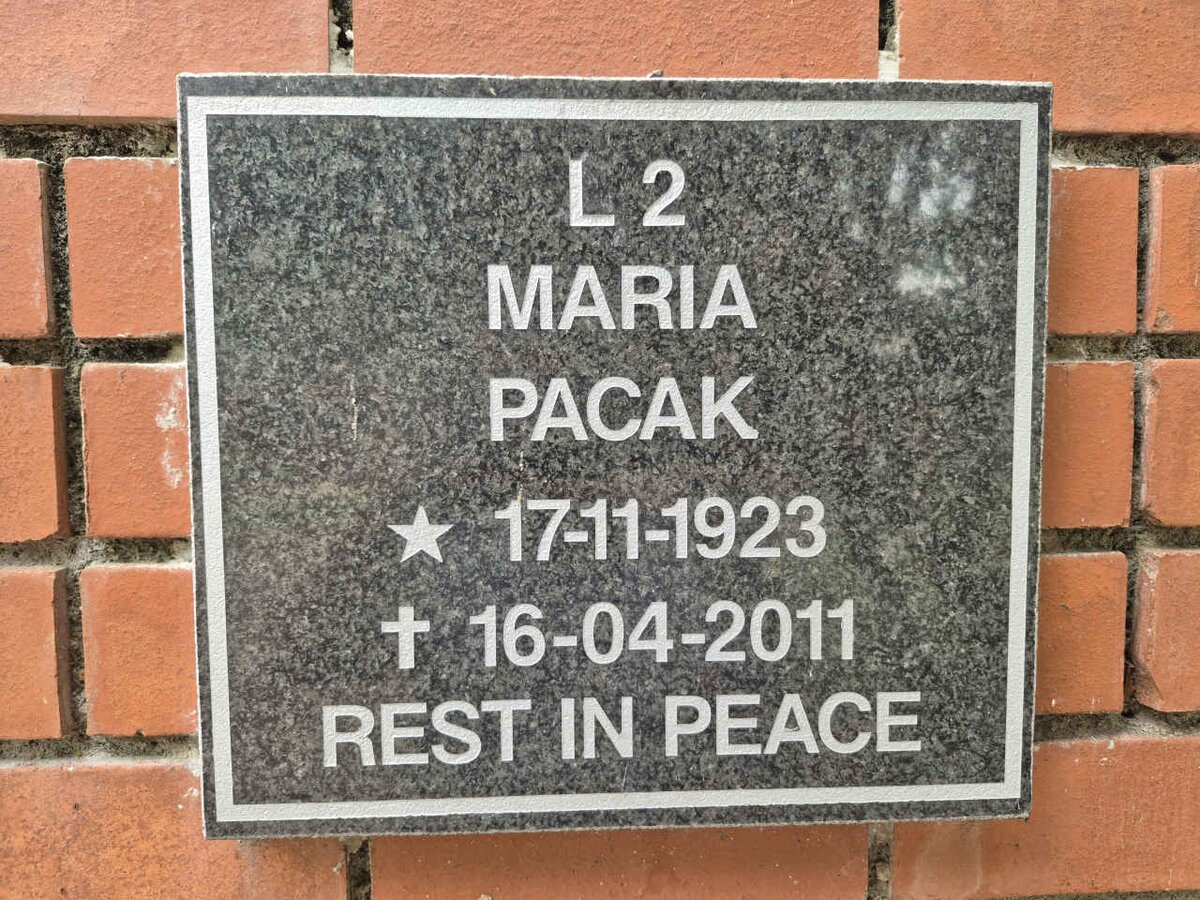 PACAK Maria 1923-2011