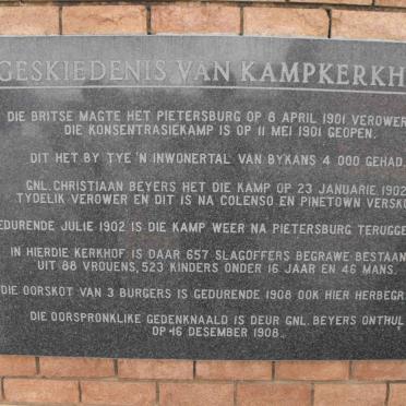 05. Geskiedenis van kampkerkhof