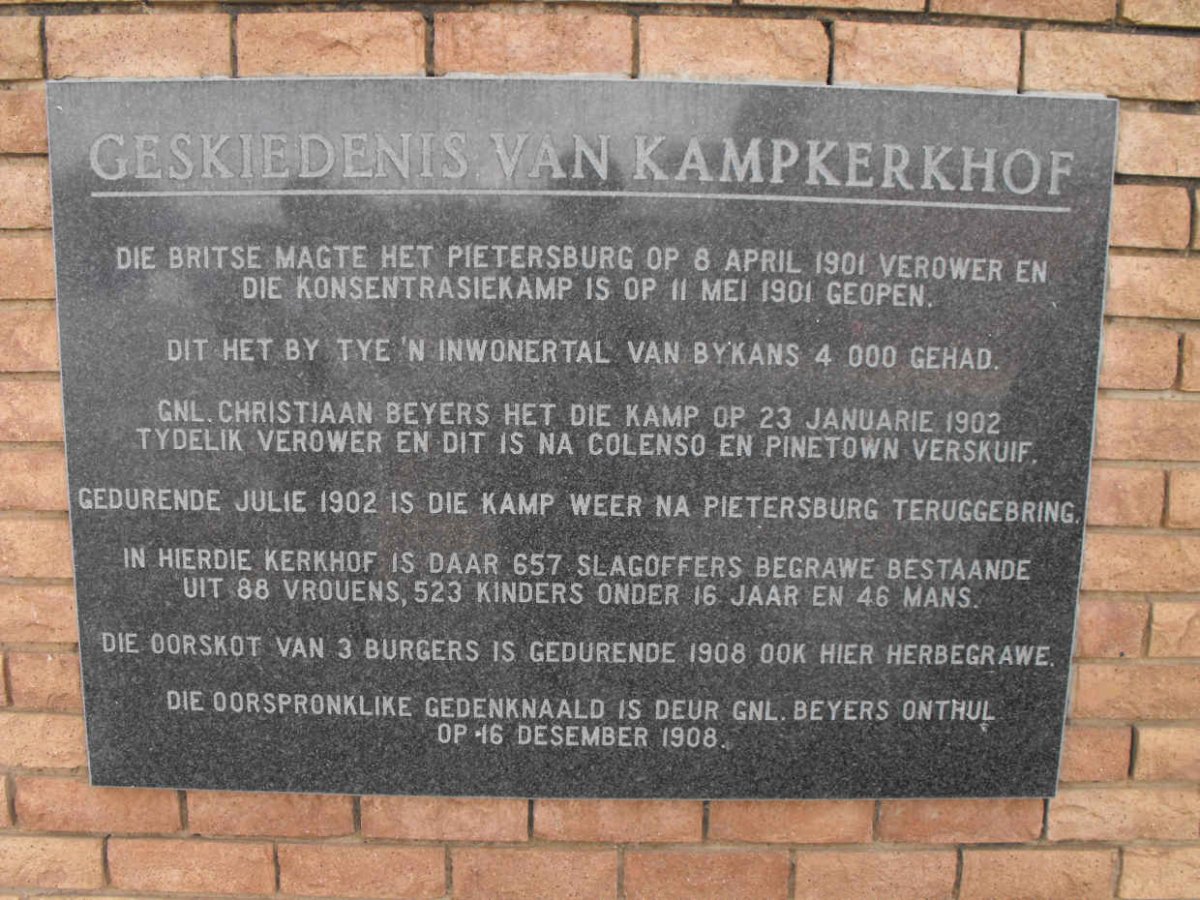 05. Geskiedenis van kampkerkhof