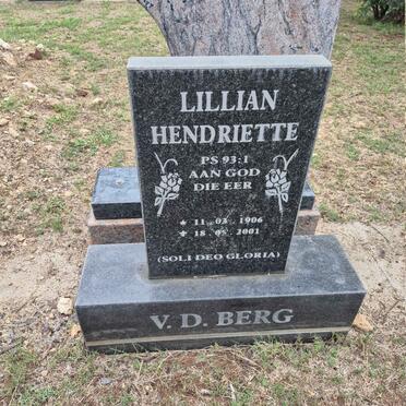 BERG Lillian Hendriette, v.d. 1906-2001