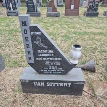 SITTERT Jacomina Hendrina, van nee HARTZENBERG 1921-2002