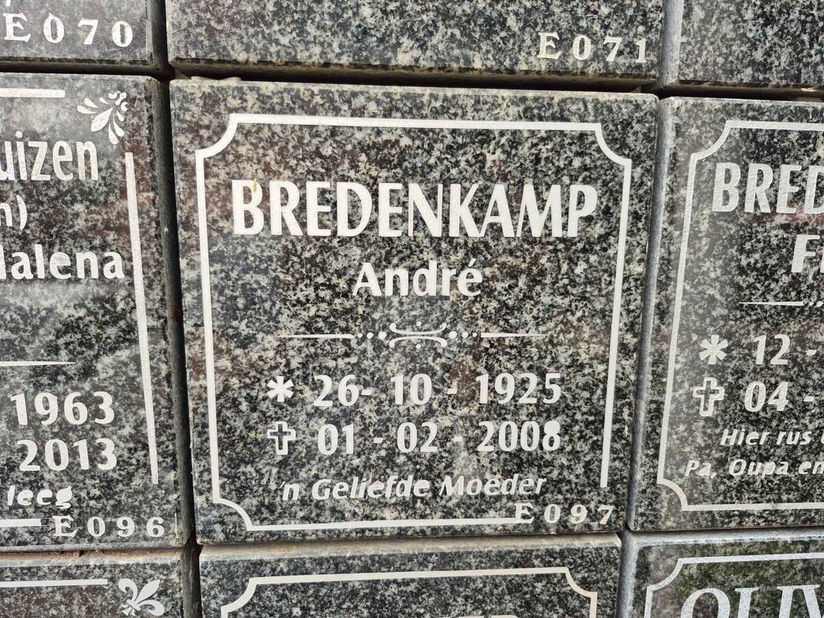 BREDENKAMP Andre 1925-2008