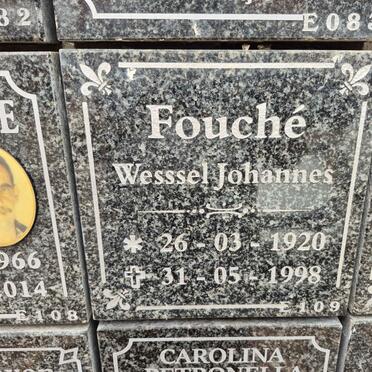 FOUCHE Wessel Johannes 1920-1998