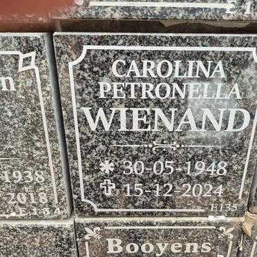 WIENAND Carolina Petronella 1948-2024