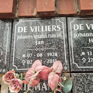 VILLIERS Johannes Ignatius Francois, de 1928-2011 