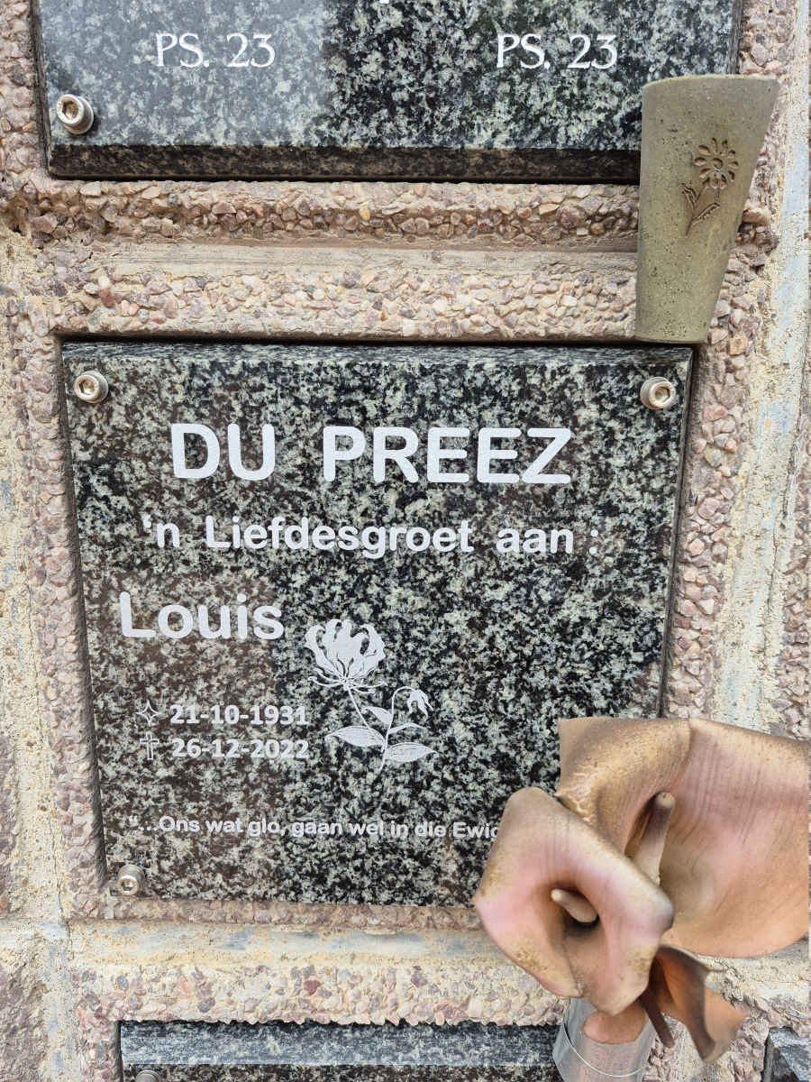 PREEZ Louis, du 1931-2022