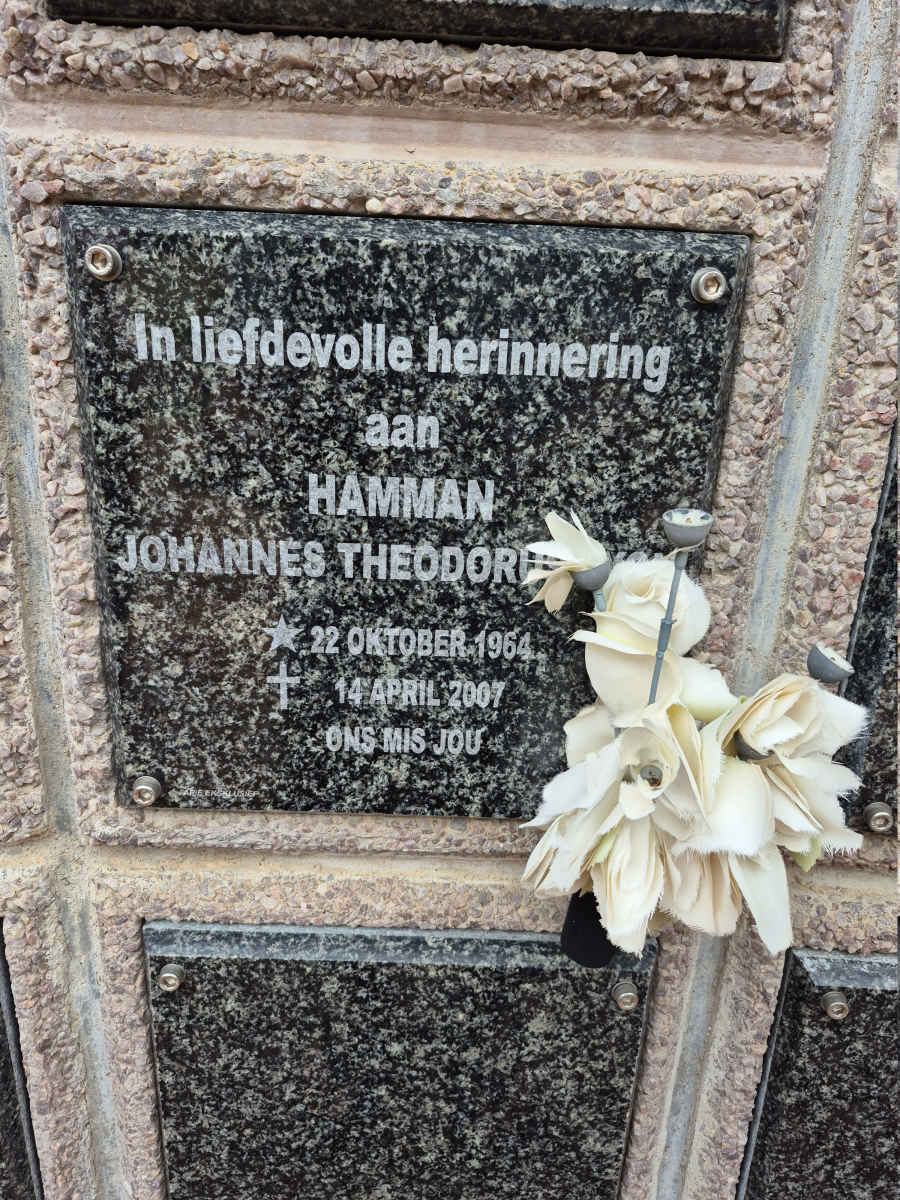 HAMMAN Johannes Theodorus 1964-2007