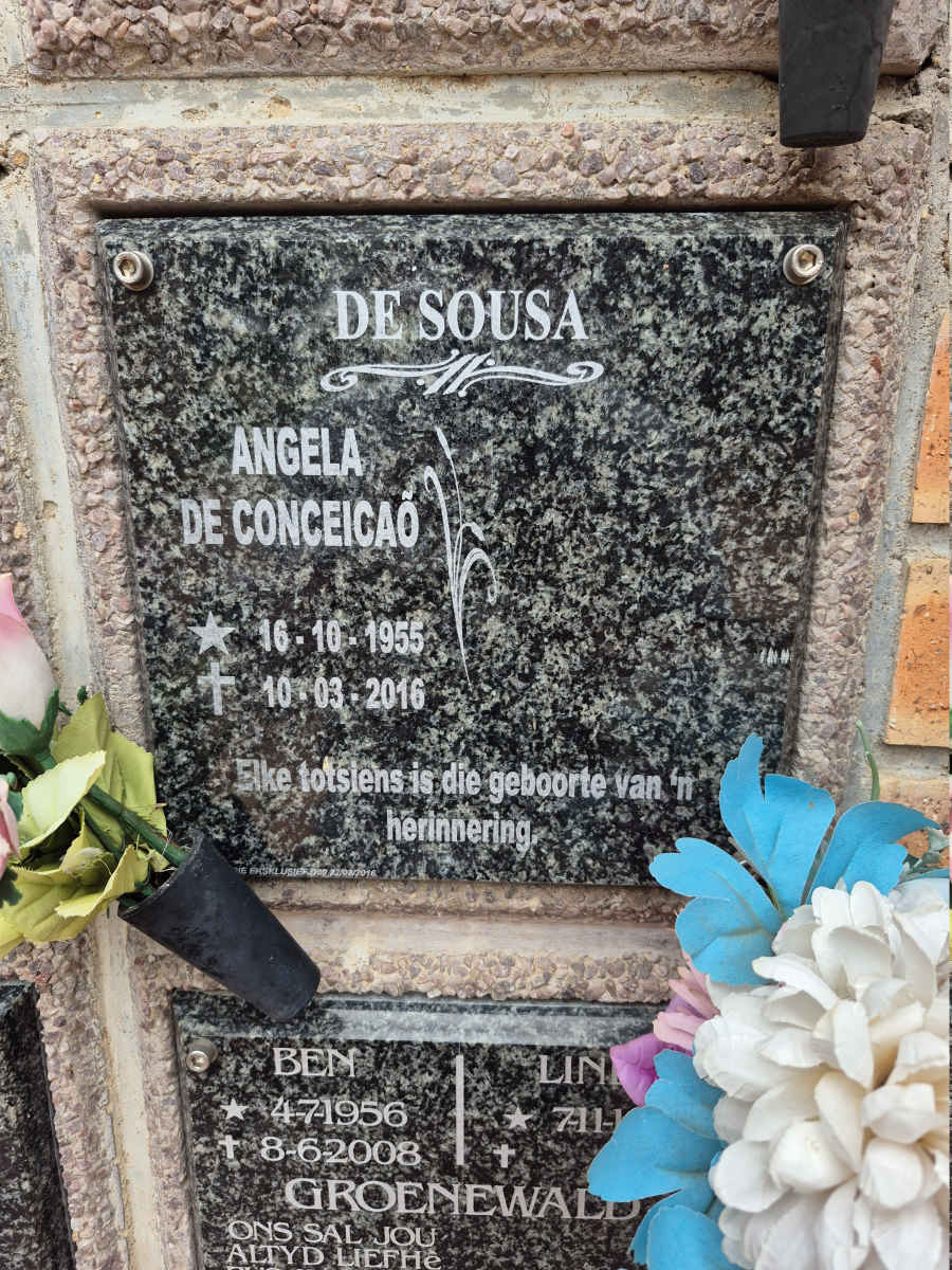 SOUSA Angela de Conceicao, de 1955-2016