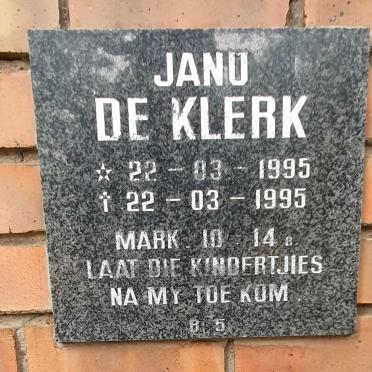 KLERK Janu, de 1995-1995