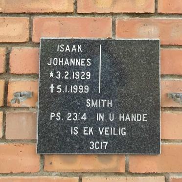 SMITH Isaak Johannes 1929-1999