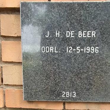 BEER J.H.,de -1996