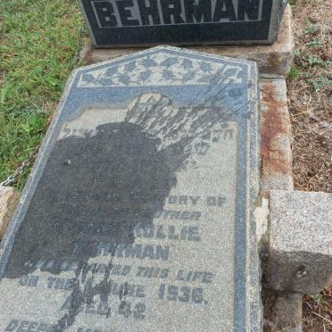 BEHRMAN Hyman Kollie -1936