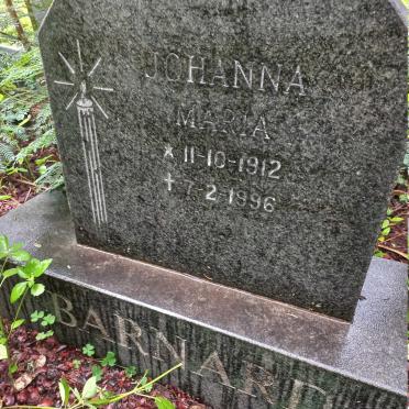 BARNARD Johanna Maria 1912-1996