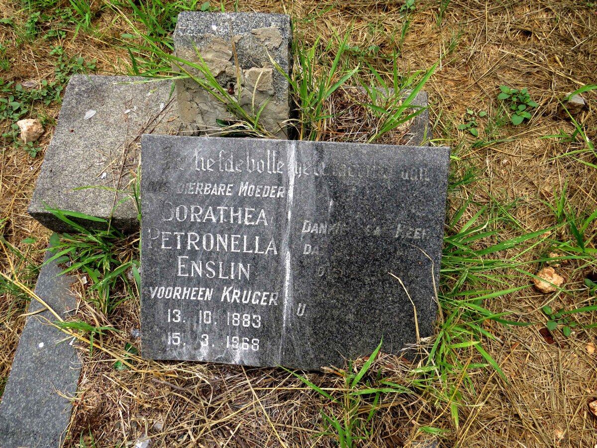 ENSLIN Dorathea Petronella nee KRUGER 1883-1968