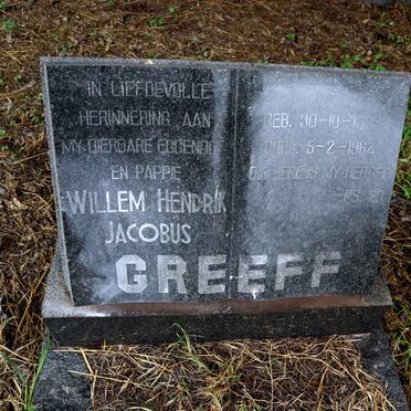 GREEFF Willem Hendrik Jacobus 1923-1964