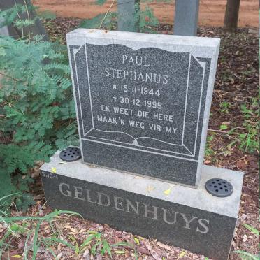 GELDENHUYS Paul Stephanus 1944-1995