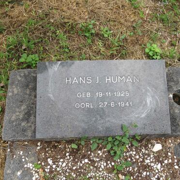 HUMAN Hans J. 1925-1941