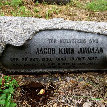 JORDAAN Jacob Kuhn 1938-1957