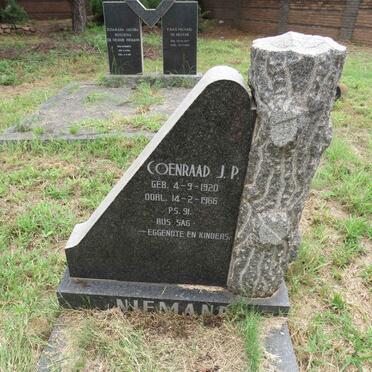 NIEMAND Coenraad J.P. 1920-1966